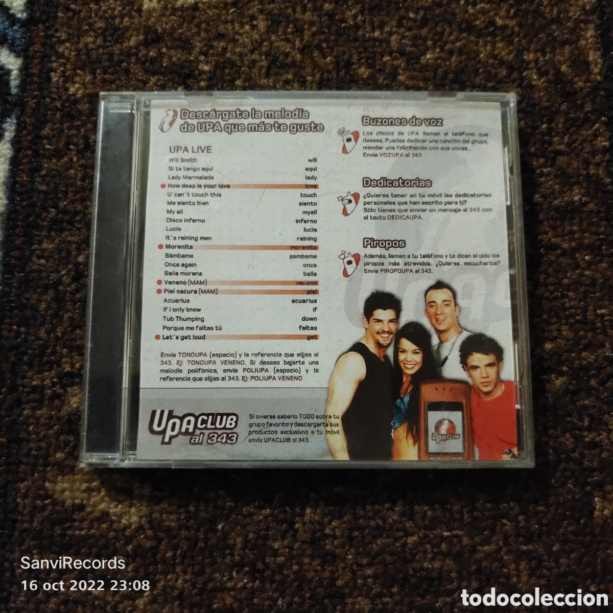 CDs de m&uacute;sica: CD UPA DANCE LIVE - Foto 1