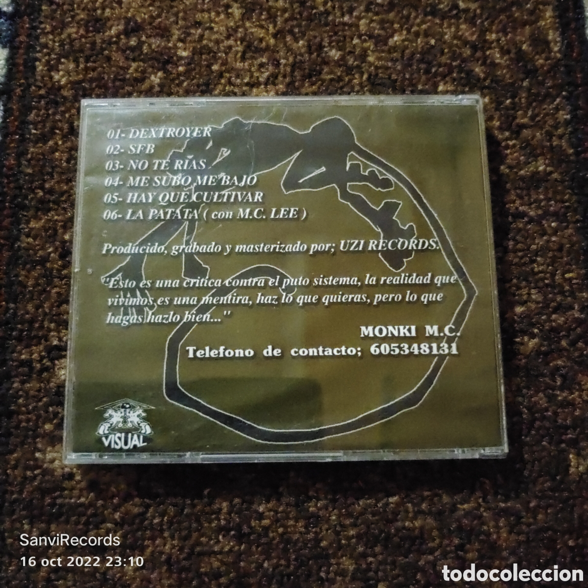 CDs de m&uacute;sica: CD MONKI M.C.: VERDADES TRANSPARENTES - Foto 2