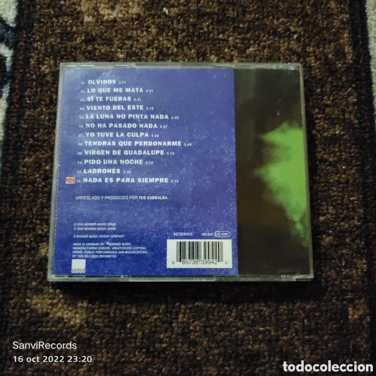 CDs de m&uacute;sica: CD C&Oacute;MPLICES: OLVIDOS, LO QUE ME MATA... - Foto 3