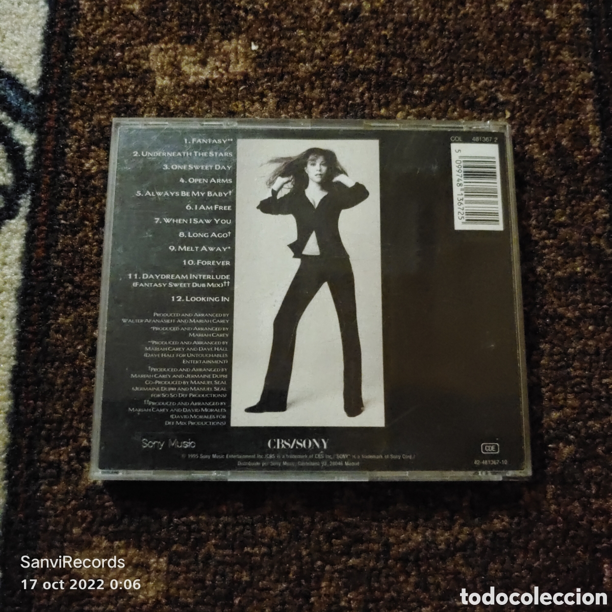 CDs de m&uacute;sica: CD MARIAH CAREY: DAYDREAM - Foto 3