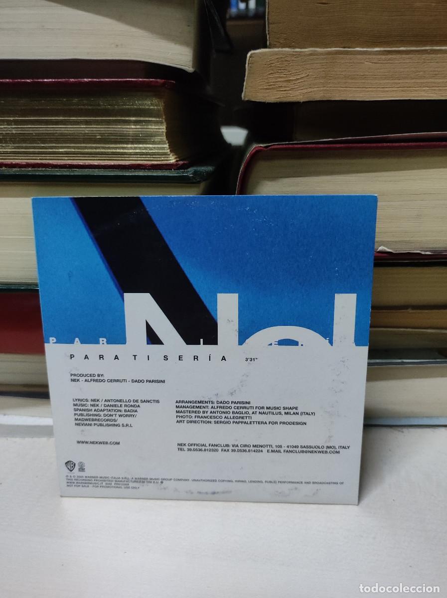 CDs de m&uacute;sica: Nek &ndash; Para Ti Ser&iacute;a - Foto 2
