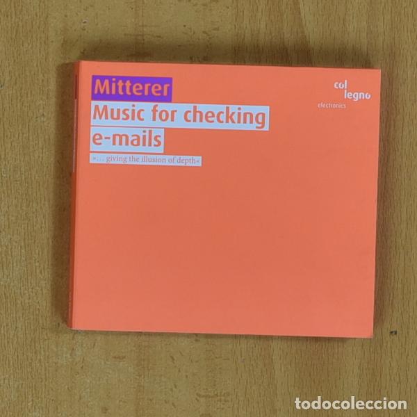 CDs de m&uacute;sica: MITTERER - MUSIC FOR CHECKING E MAILS - CD - Foto 1