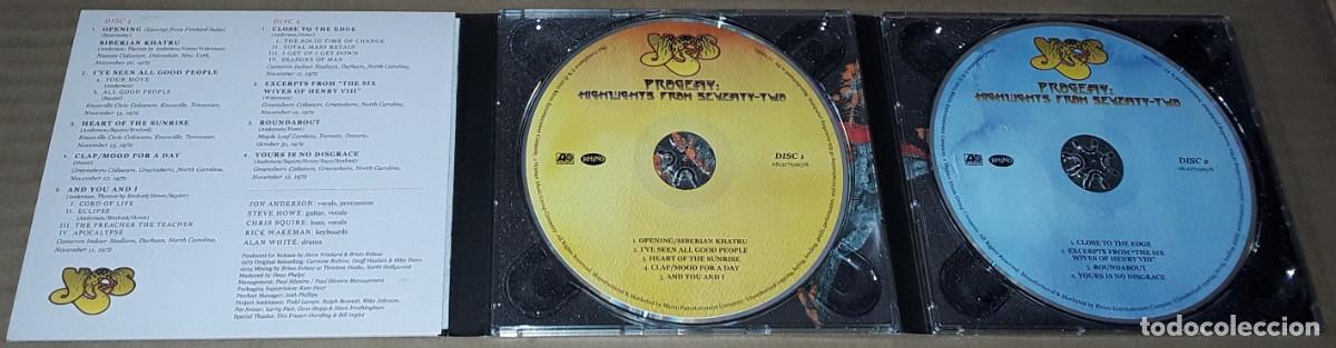 CDs de m&uacute;sica: 2 CD - YES - PROGENY : HIGHLIGHTS FROM SEVENTY - TWO - Foto 2