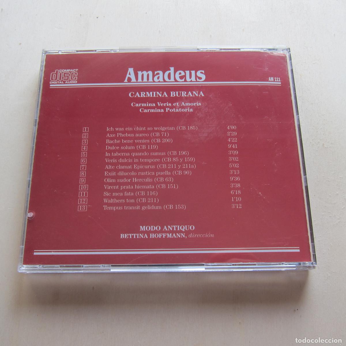 CDs de m&uacute;sica: AMADEUS - CARMINA BURANA - CD - Foto 2
