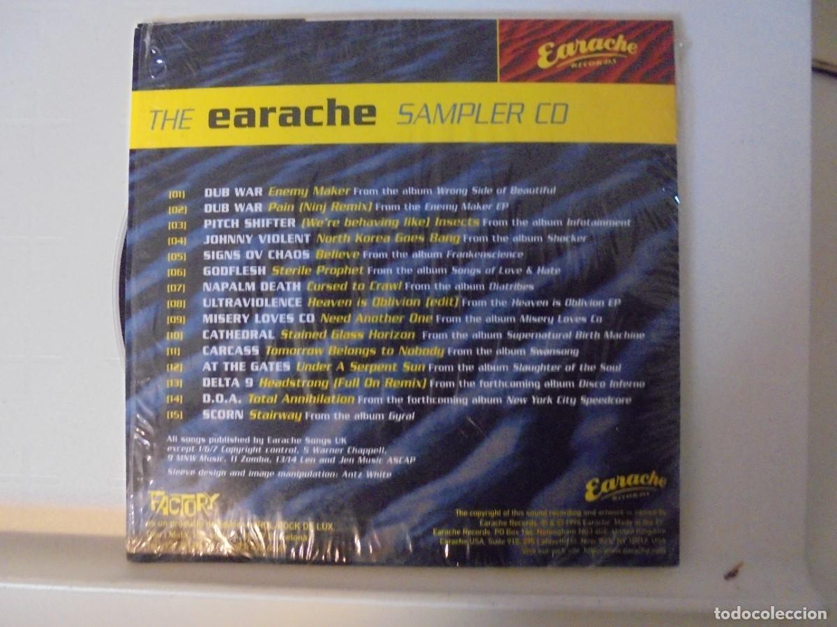 CDs de m&uacute;sica: THE EARACHE SAMPLER CD. COMPACTO ESTUCHE DE CARTON. - Foto 2