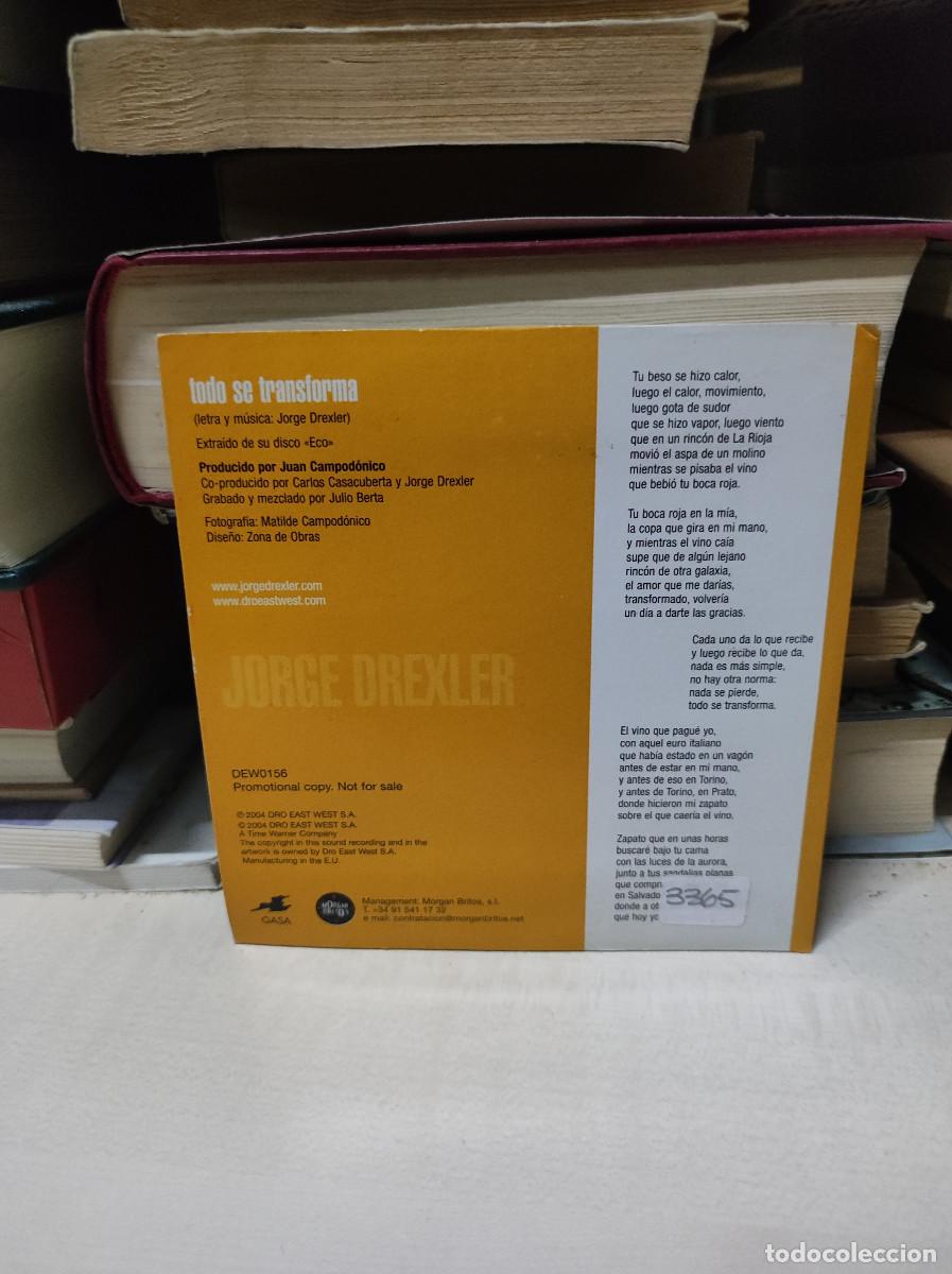 CDs de m&uacute;sica: Jorge Drexler &ndash; Todo Se Transforma - Foto 2