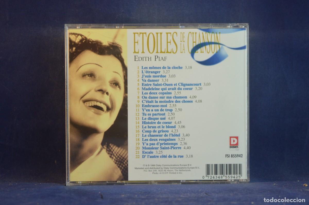 CDs de m&uacute;sica: EDITH PIAF - ETOILES DE LA CHANSON - CD - Foto 2