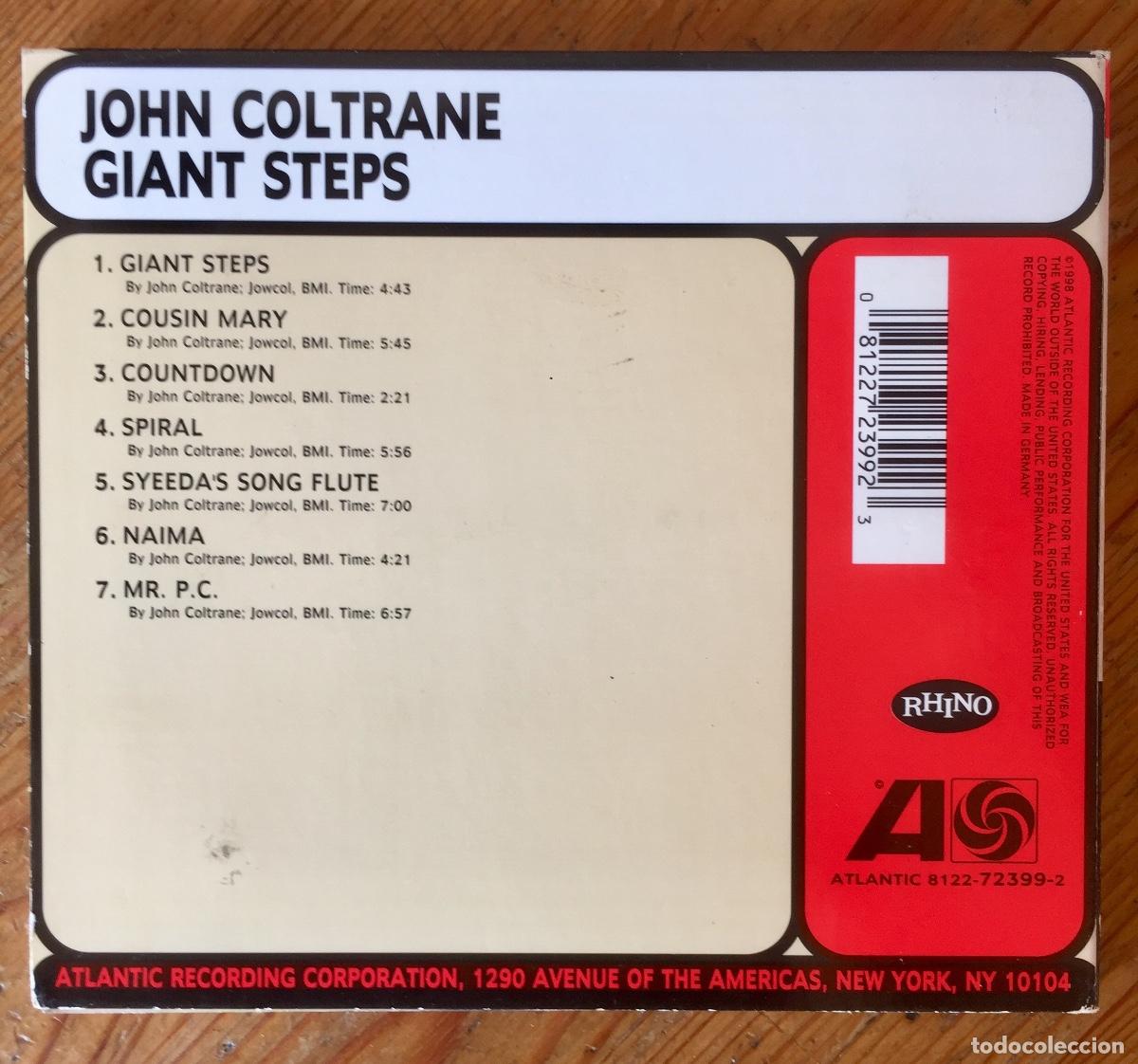 CDs de m&uacute;sica: JOHN COLTRANE : GIANT STEPS [ATLANTIC - DEU 1998] CD - Foto 2