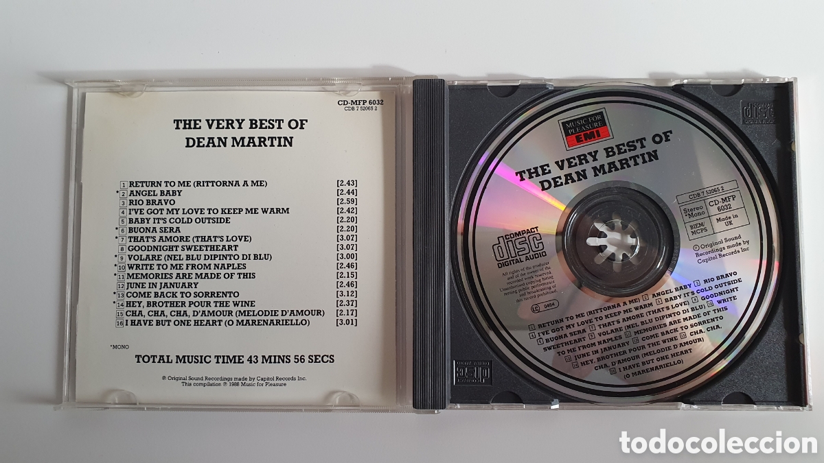 CDs de m&uacute;sica: DEAN MARTIN - The very best (CD) - Foto 3