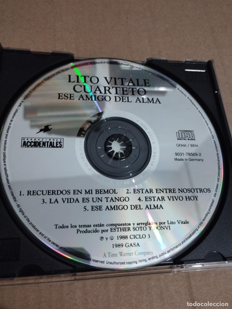 CDs de m&uacute;sica: LITO VITALE CUARTETO. ESE AMIGO DEL ALMA (CD) - Foto 2