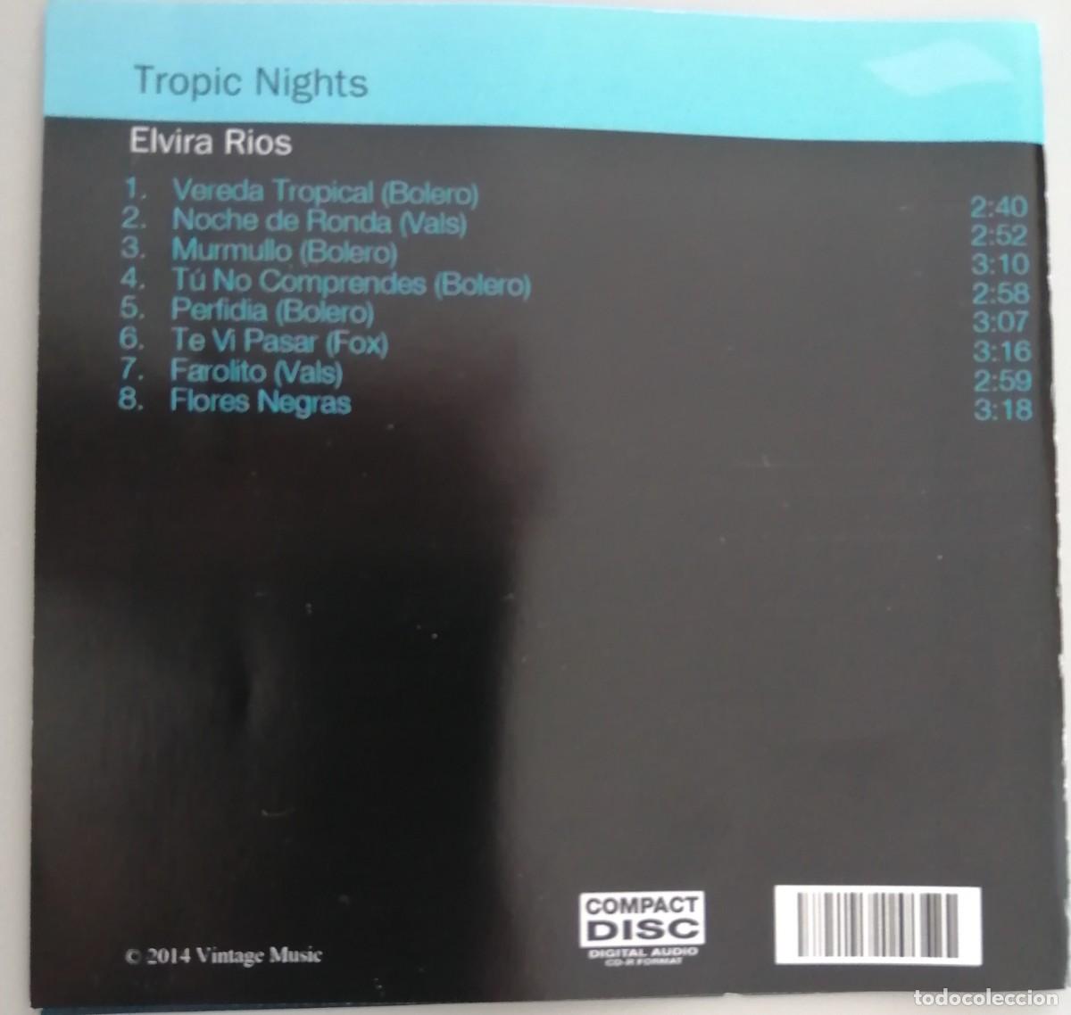 CDs de m&uacute;sica: ELVIRA RIOS, TROPIC NIGHTS - Foto 2