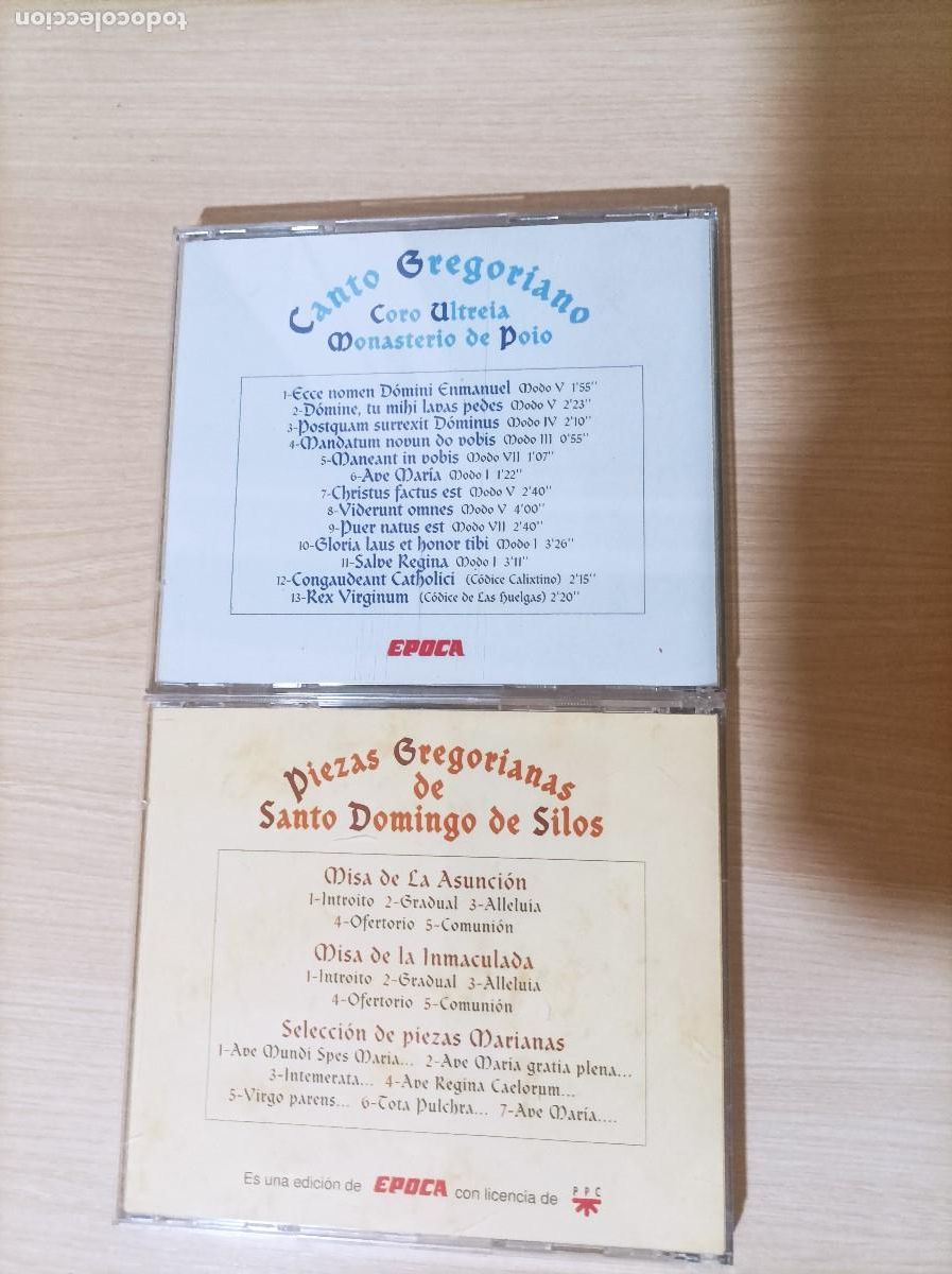 CDs de m&uacute;sica: Canto gregoriano. epoca 2 CD - Foto 2