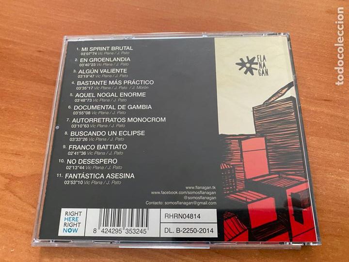 CDs de m&uacute;sica: FLANAGAN (ALGUN VALIENTE) CD 11 TRACK (CDIB22) - Foto 3