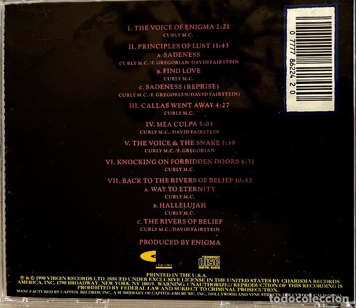CDs de m&uacute;sica: ENIGMA, M C M X C. a. D. CD 1990 CAPITOL - Foto 2