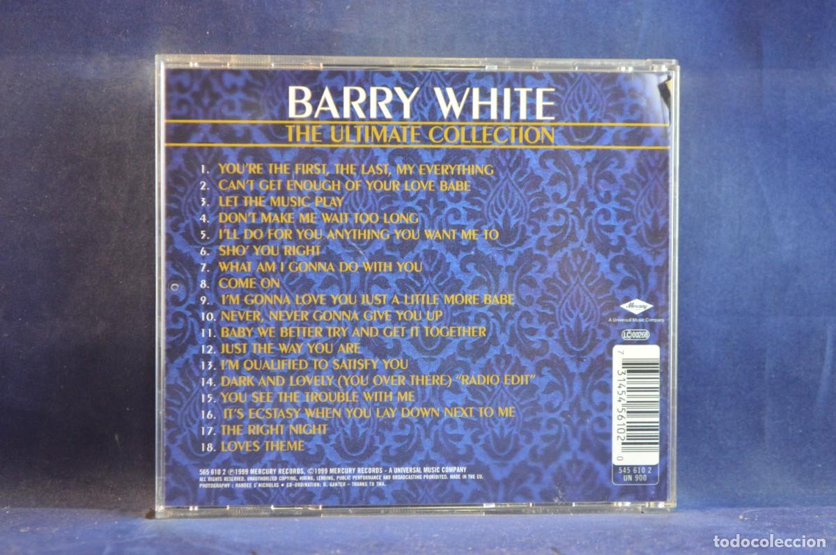 CDs de m&uacute;sica: BARRY WHITE - THE ULTIMATE COLLECTION - CD - Foto 2