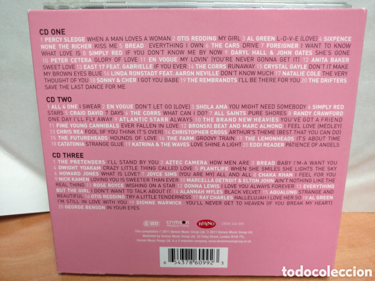 CDs de m&uacute;sica: Varios - Love (3xCD, Comp, Dig) - Foto 2
