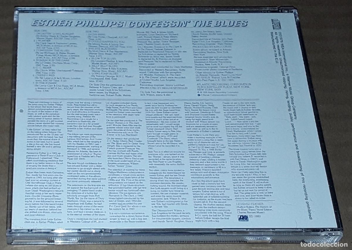 CDs de m&uacute;sica: CD - ESTHER PHILLIPS - CONFESSIN THE BLUES - Foto 2