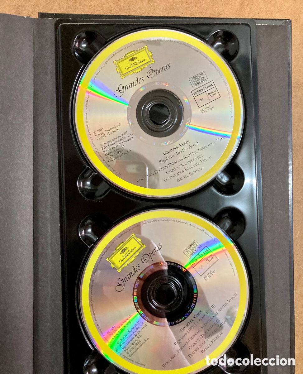 CDs de m&uacute;sica: Grandes &oacute;peras , Rigoletto de VERDI , libro y 2 Cds - Foto 2