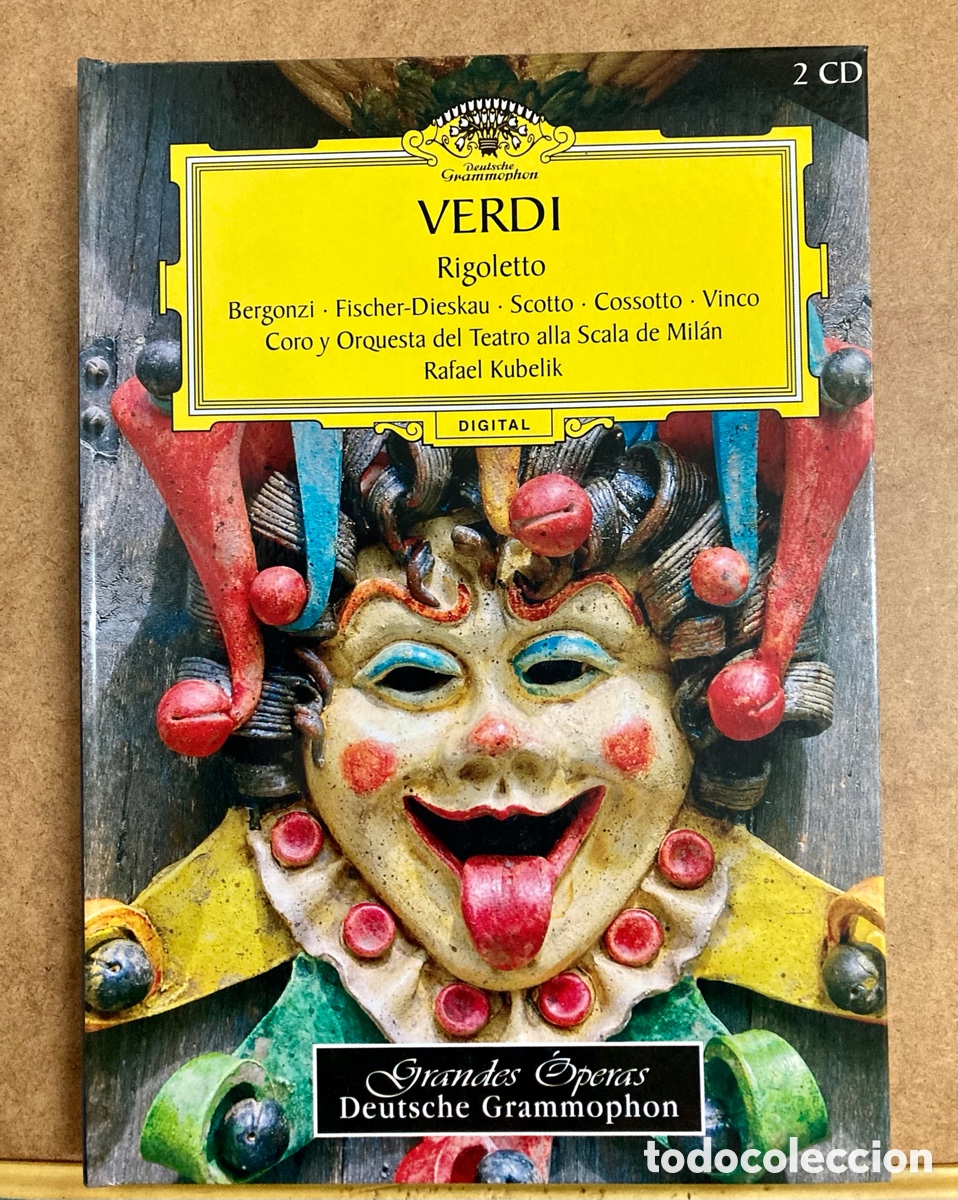 CDs de m&uacute;sica: Grandes &oacute;peras , Rigoletto de VERDI , libro y 2 Cds - Foto 1