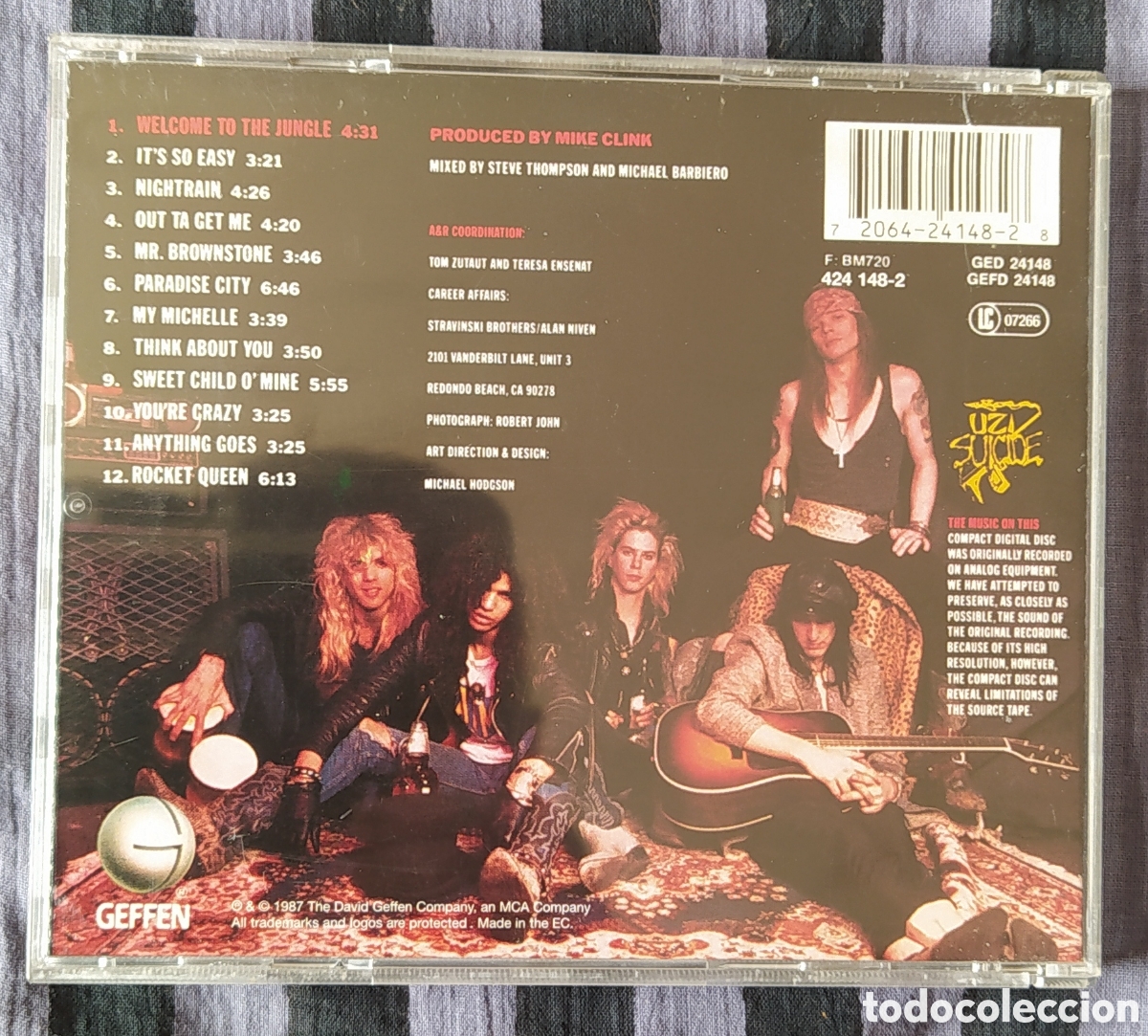 CDs de m&uacute;sica: CD GUNS N ROSES 1987 - Foto 3