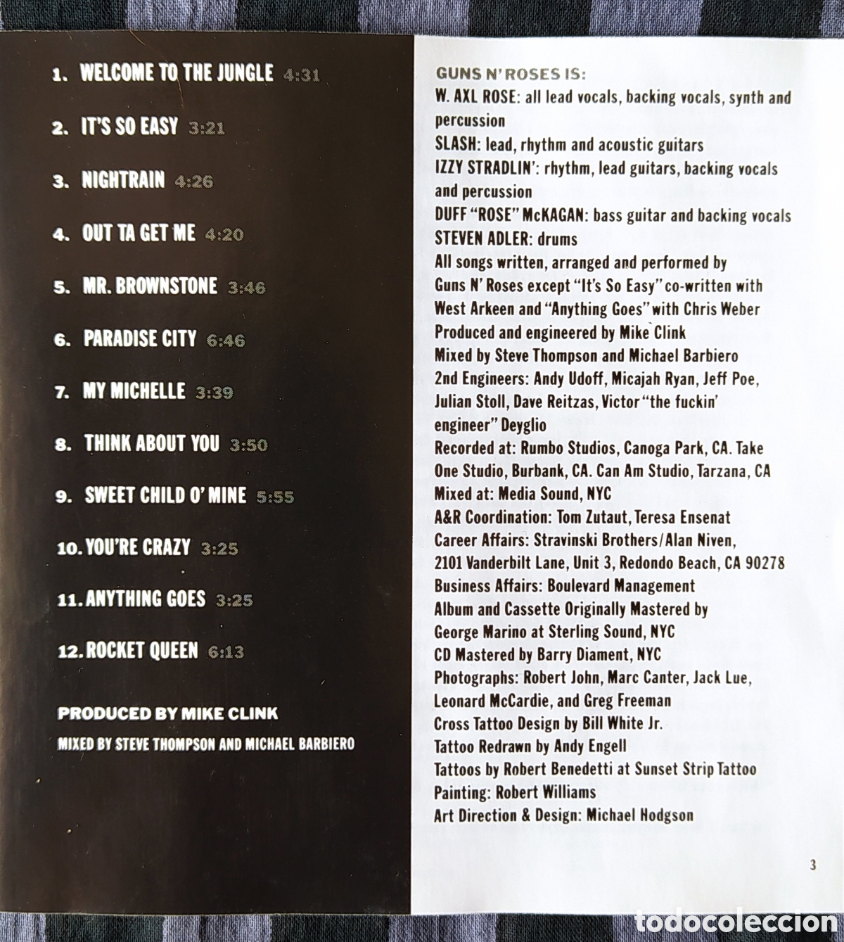 CDs de m&uacute;sica: CD GUNS N ROSES 1987 - Foto 7