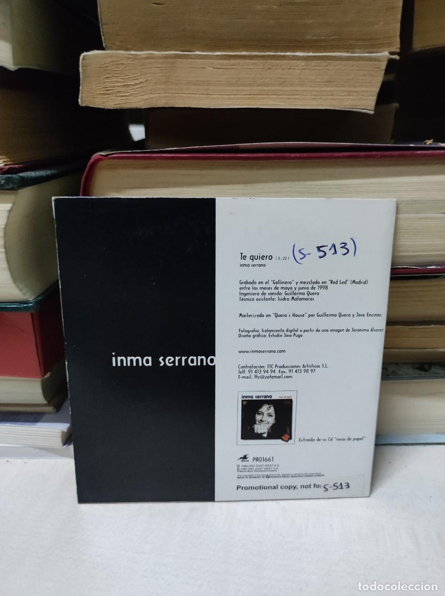 CDs de m&uacute;sica: Inma Serrano &ndash; Te Quiero - Foto 2