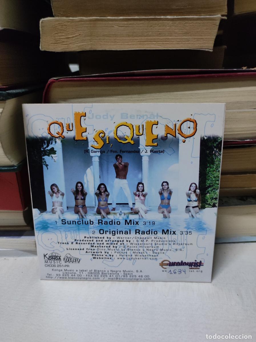 CDs de m&uacute;sica: Jody Bernal &ndash; Que Si, Que No - Foto 2
