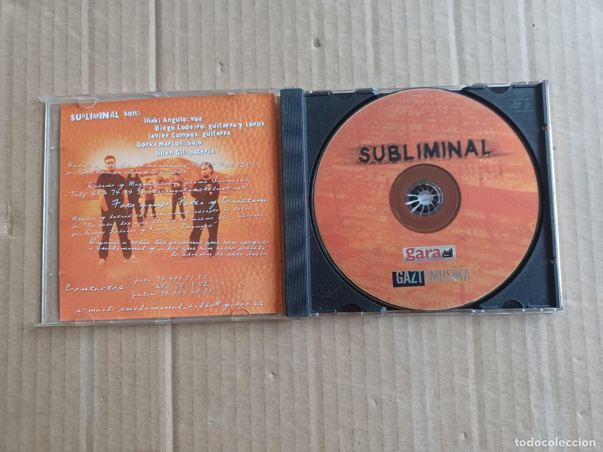 CDs de m&uacute;sica: SUBLIMINAL - SUBLIMINAL CD GAZTEMUSIKA - Foto 2