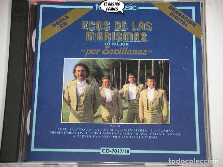 CD di Musica: Ecos de las Marismas, Lo mejor por sevillanas, doble CD, Vol 1 + Vol 2, Fonomusic 1992 excelente est