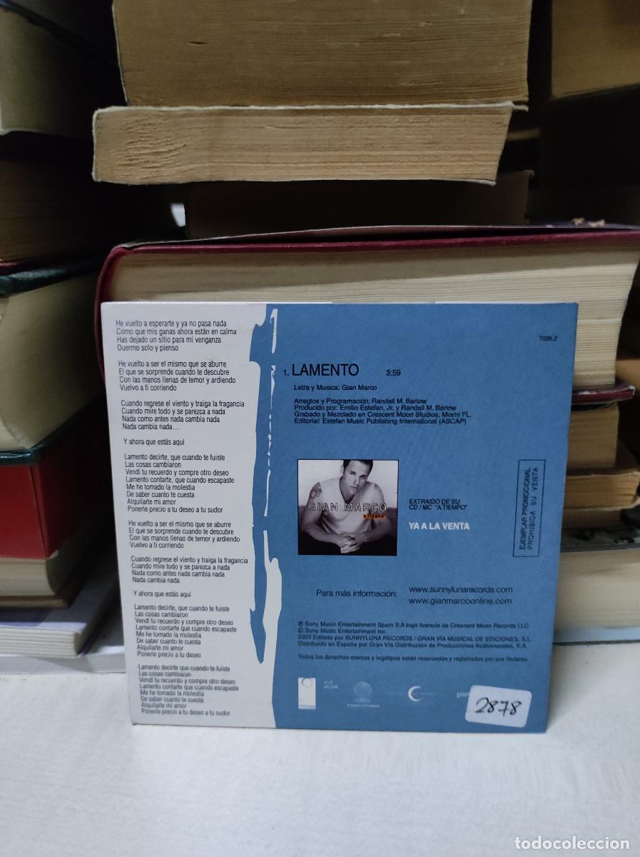CDs de m&uacute;sica: Gian Marco &ndash; Lamento - Foto 2