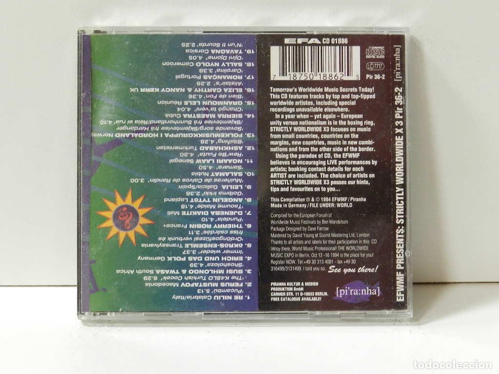 CDs de m&uacute;sica: DISCO CD. Strictly Worldwide X3. COMPACT DISC. - Foto 2