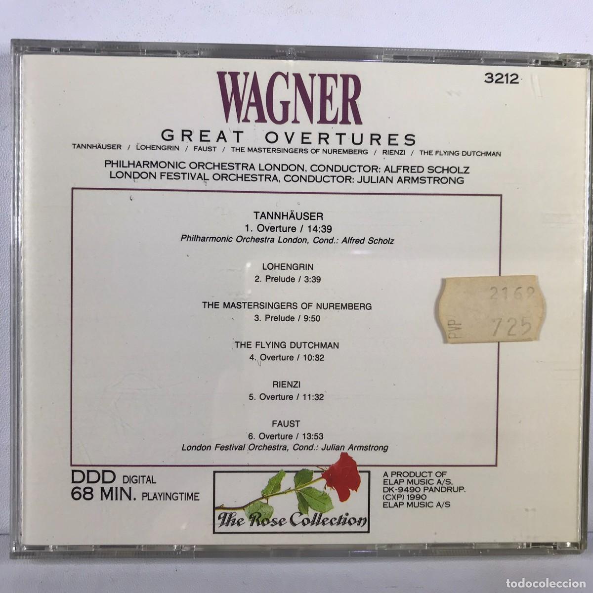 CDs de m&uacute;sica: Wagner ● Great Overtures ● CD, Compilation - Sweden 1990 - Foto 3