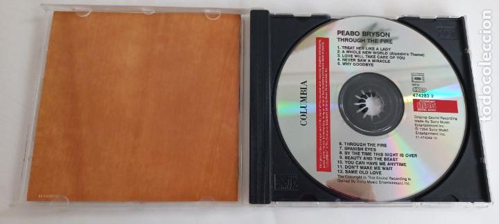 CDs de m&uacute;sica: PEABO BRYSON - THROUGH THE FIRE. CD. 474283 2 - Foto 2