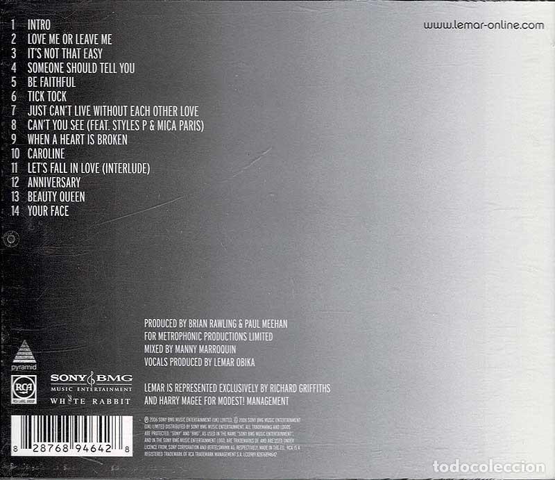 CDs de m&uacute;sica: Lemar - The Truth About Love. CD - Foto 2