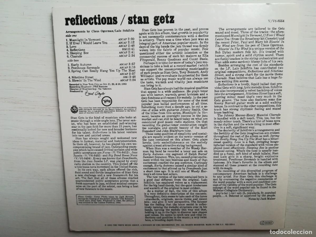 CDs de m&uacute;sica: Stan Getz. Reflections. CD - Foto 2