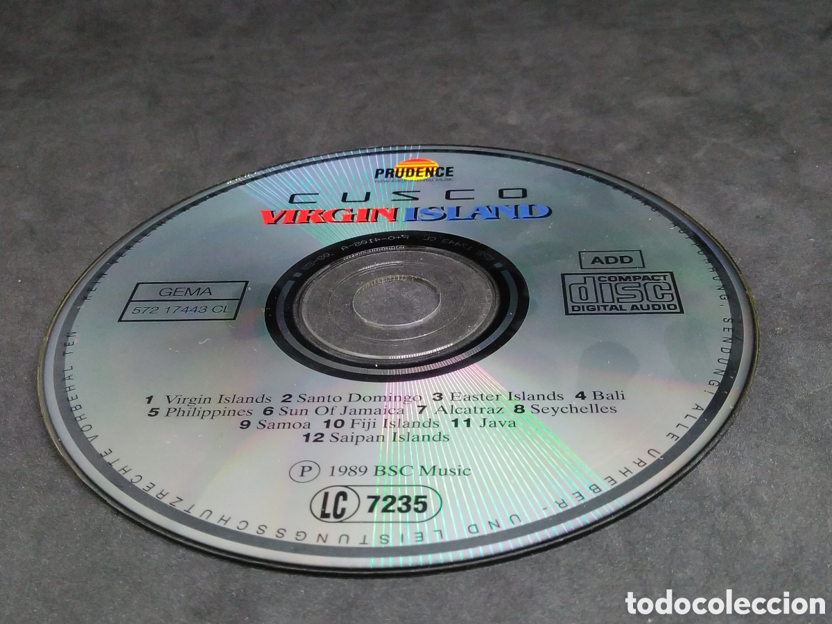 CDs de m&uacute;sica: CUSCO - VIRGIN ISLAND - CD - 1989 - DISCO VERIFICADO - Foto 6