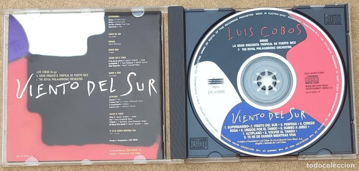 CDs de m&uacute;sica: LUIS COBOS - VIENTO DEL SUR (CD) 1993 - 9 TEMAS - Foto 2
