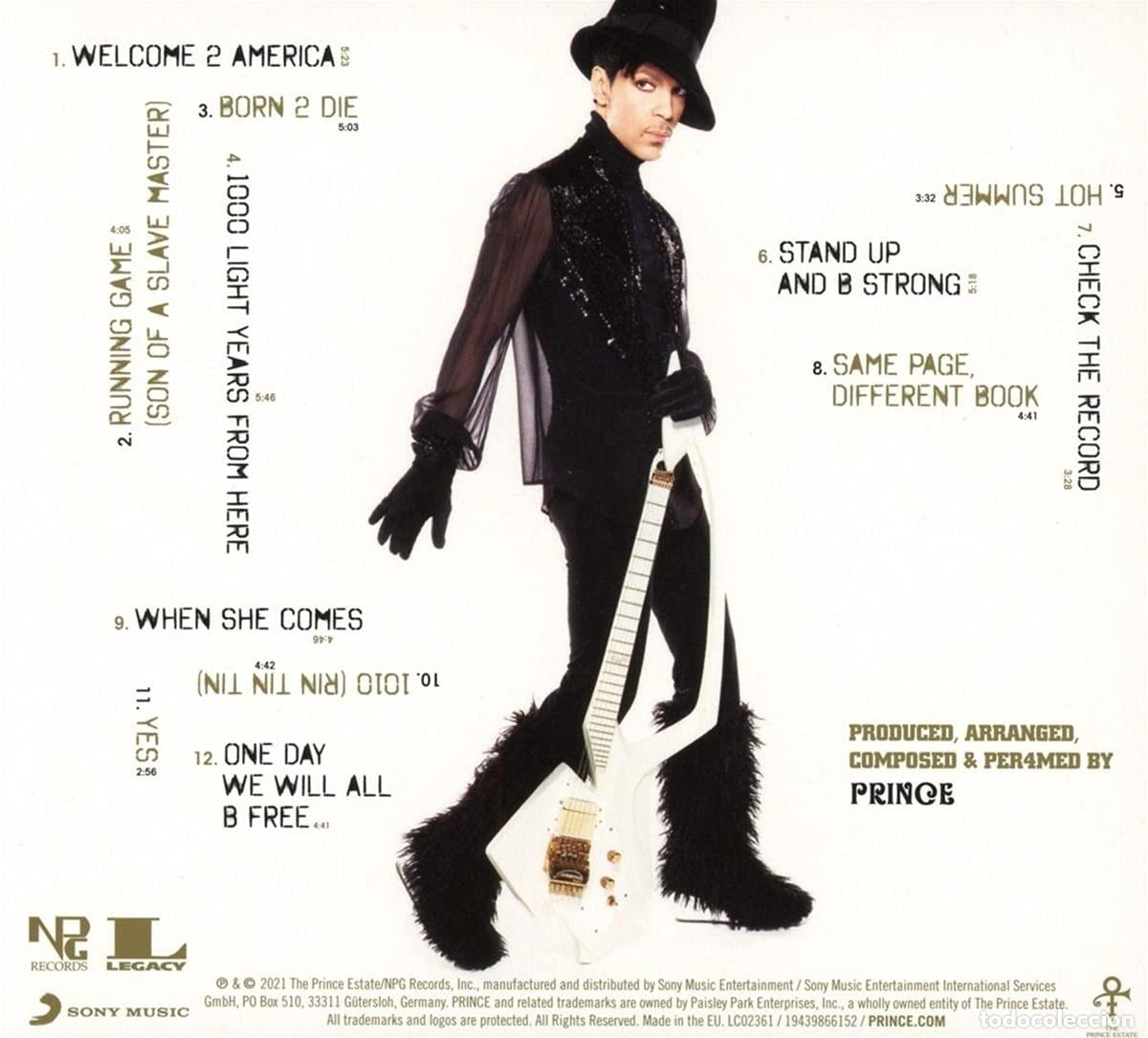 CDs de m&uacute;sica: PRINCE WELCOME 2 AMERICA CD DIGIPACK - Foto 2