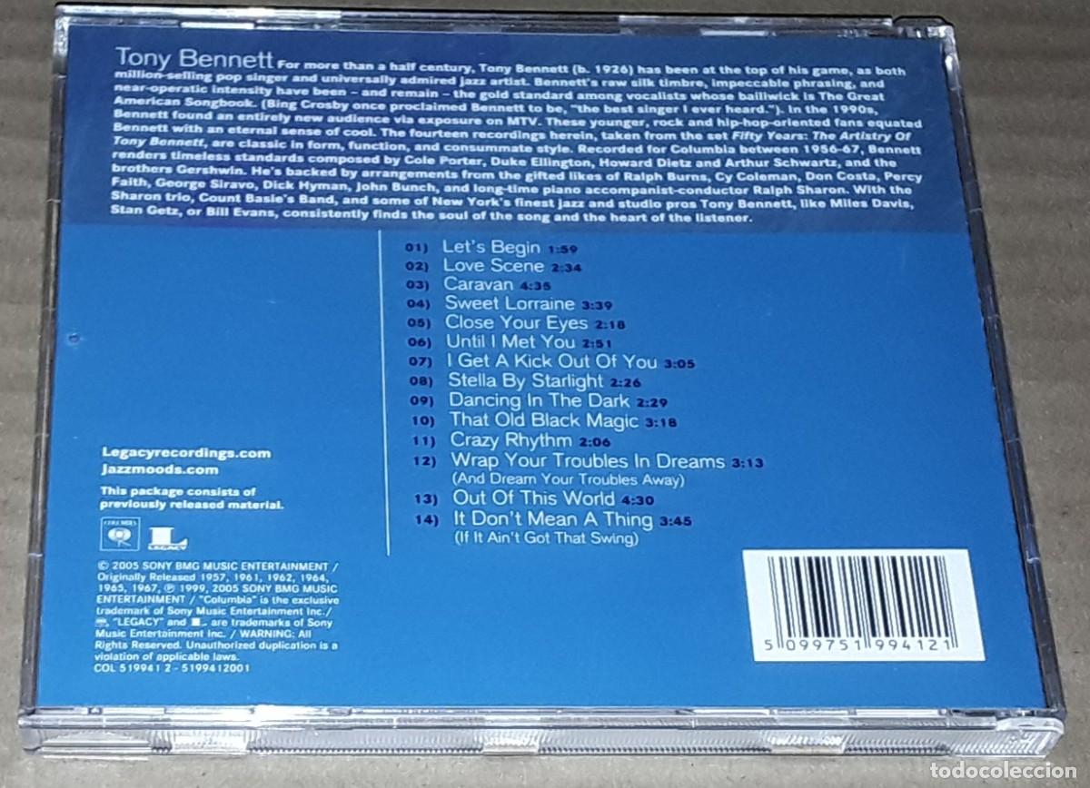 CDs de m&uacute;sica: CD - TONY BENNETT - JAZZ MOODS COOL - Foto 2