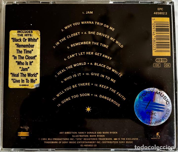 CDs de m&uacute;sica: MIHAEL JACKSON DANGEROUS, CD EPIC A&Ntilde;O 1991 - Foto 2
