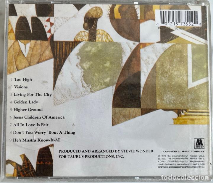CDs de m&uacute;sica: STEVIE WONDER. INNERVISIONS. CD MADE IN E. U. - Foto 2