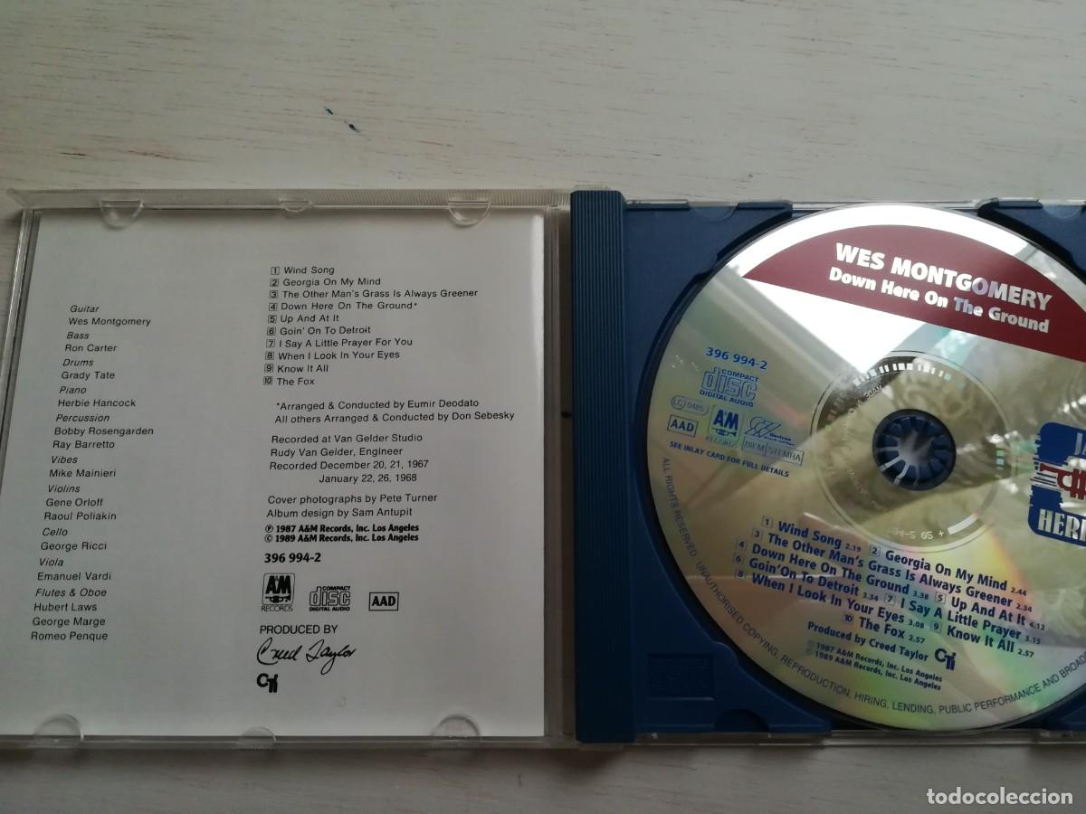 CDs de m&uacute;sica: Wes Montgomery. Down here on the ground. CD - Foto 3