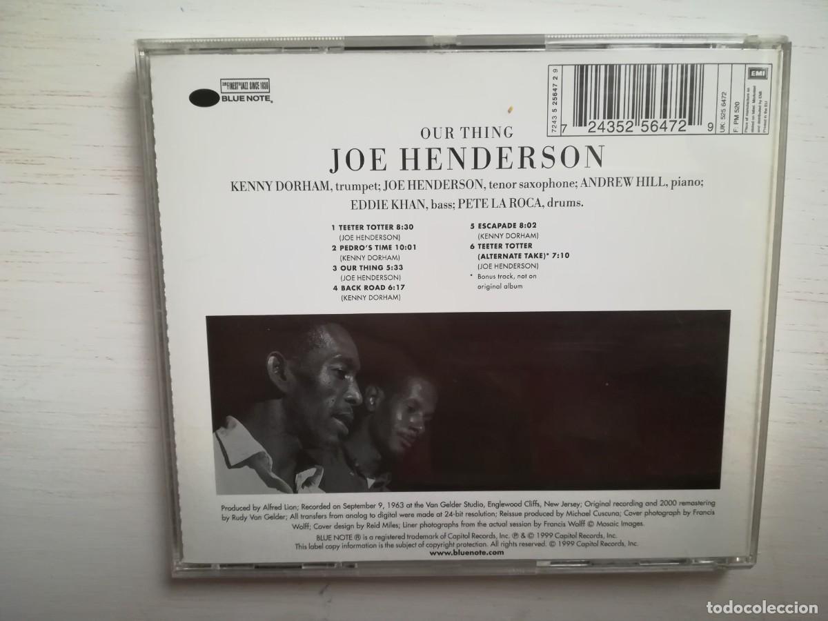 CDs de m&uacute;sica: Joe Henderson. Our thing. CD - Foto 2