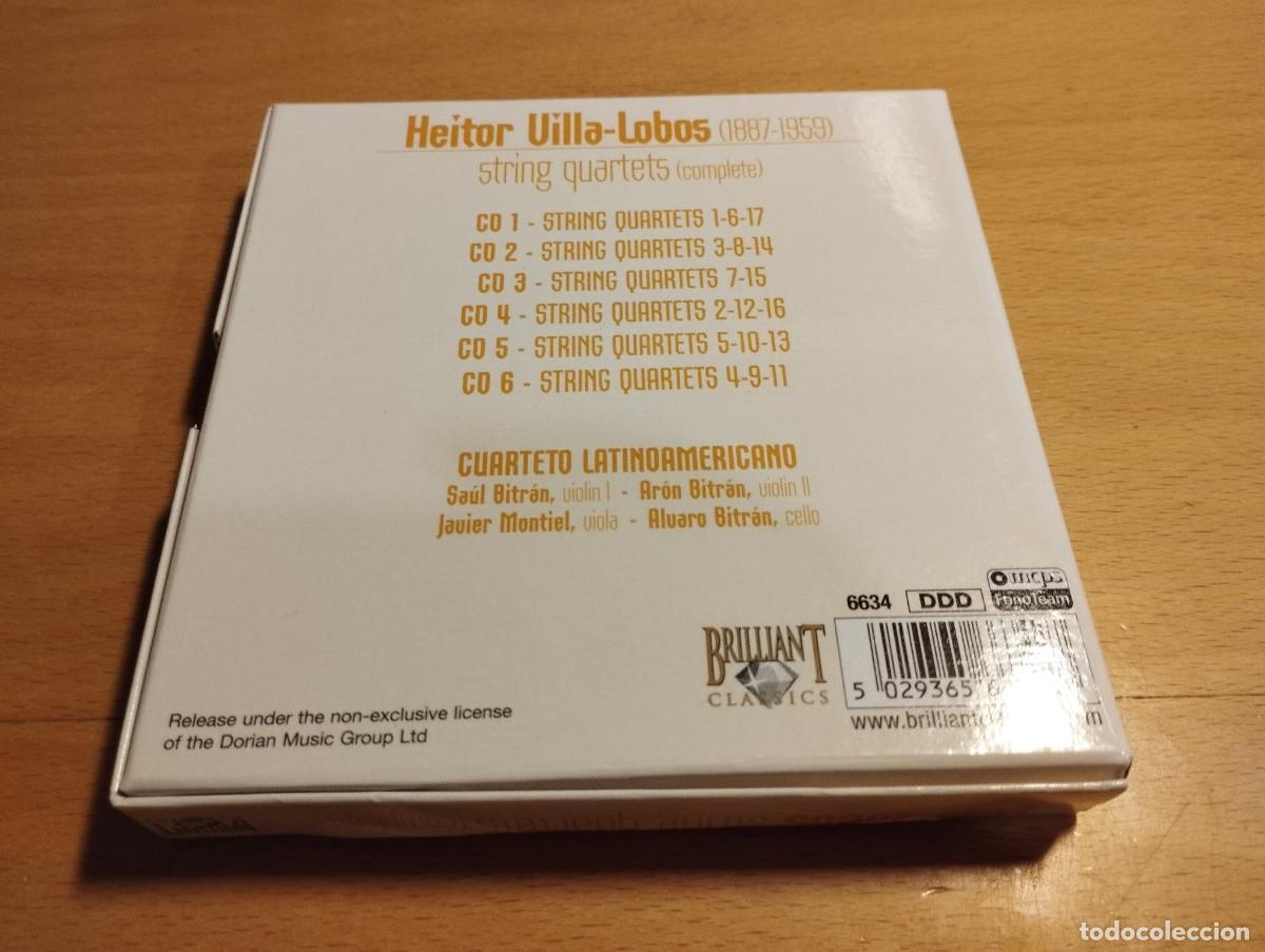 CDs de m&uacute;sica: VILLA-LOBOS. STRING QUARTETS COMPLETE (6 CDS) - Foto 8