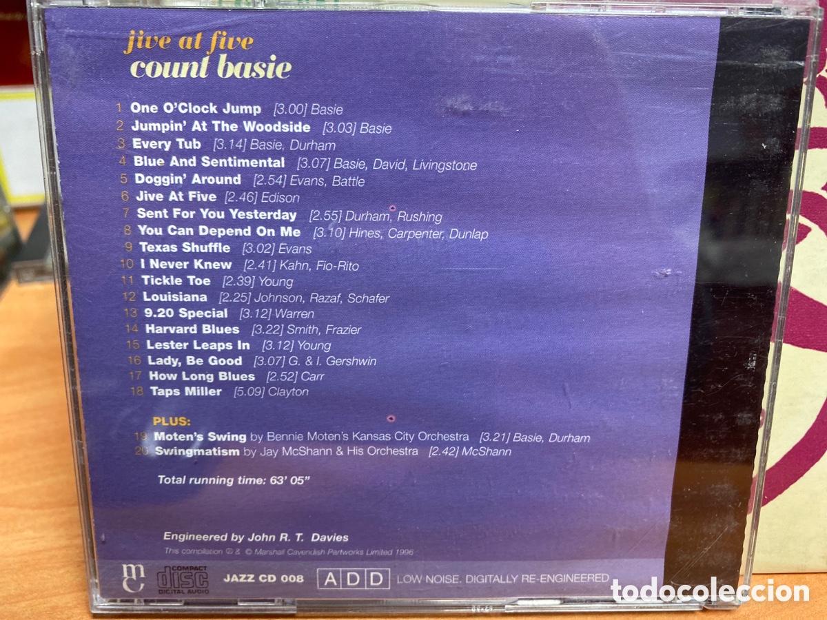 CDs de m&uacute;sica: Count Basie - Jive At Five (CD, Comp) - Foto 2