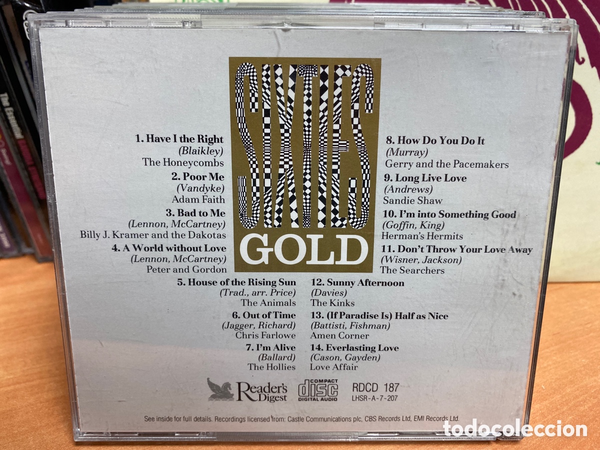 CDs de m&uacute;sica: Various - Sixties Gold (CD, Comp) Readers Digest - Foto 2