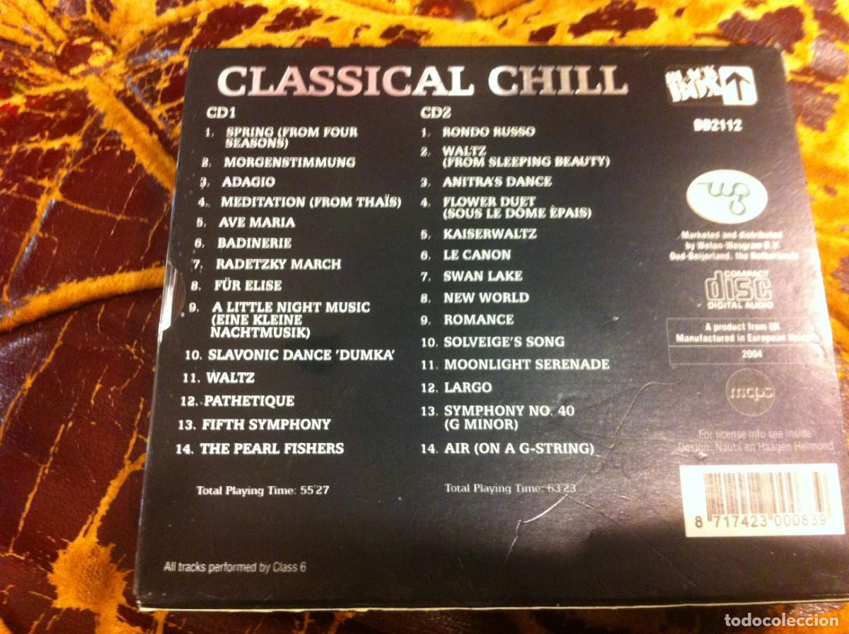 CDs de m&uacute;sica: CD (DOBLE) CLASSICAL CHILL. ADAGIO. 2004 - Foto 2