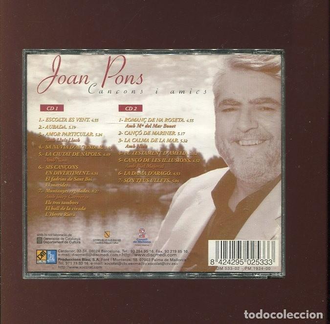CDs de m&uacute;sica: Joan Pons can&ccedil;ons i amics. doble cd - Foto 2