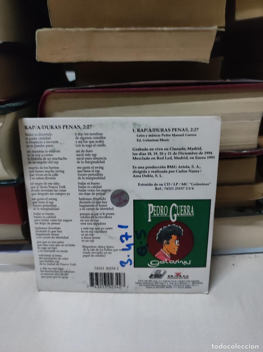 CDs de m&uacute;sica: Pedro Guerra &ndash; Rap/A/Duras Penas - Foto 2