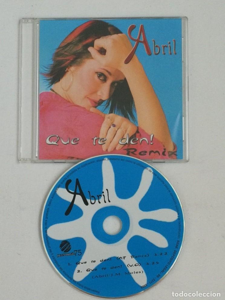 CDs de m&uacute;sica: ABRIL - QUE TE DEN! - REMIX - CD SINGLE - 2 TEMAS - Foto 1
